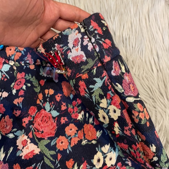 Zara Trafaluc Skort Skirt Floral | size L - Picture 3 of 4